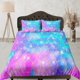 thumbnail image 1 of Cola de sirena Doona Cover, Pastel Rainbow Bedspread Dorm Bed Set,, 1 of 4