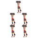 thumbnail image 2 of Guardurnaity 1 par de calcetines a rayas hasta la rodilla, medias para disfraz de fiesta, arcoíris Type2 NO2, 2 of 6