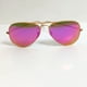 thumbnail image 1 of RB-Hip Hop-sunglasses Aviator sunglasses RB3025 large metal pink lens, 1 of 5