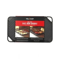 Grill Mark 8084127 16.75 x 9.5 in. Black Cast Iron Griddle