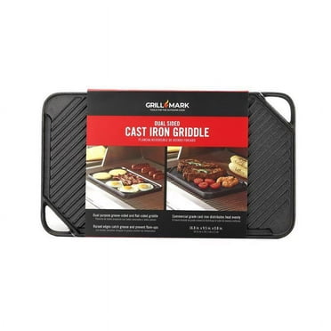 Grill Mark 8084127 16.75 x 9.5 in. Black Cast Iron Griddle