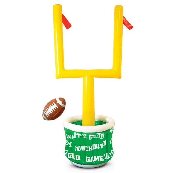 Beistle 50083 1-Pack Inflatable Goal Post Cooler with Football for Parties, 28-Inch Width by 6-Feet 2-Inch Height