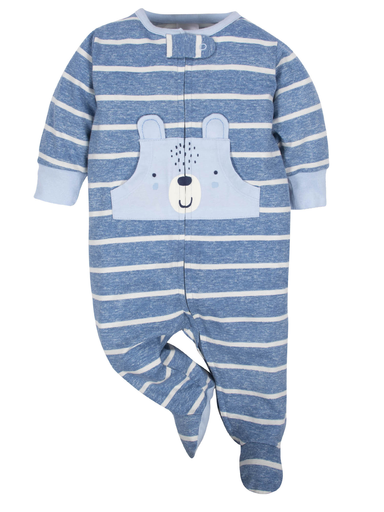 Gerber Baby Boy Organic Pajamas Sleep 'N Play Sleepers, 4-Pack - image 5 of 7