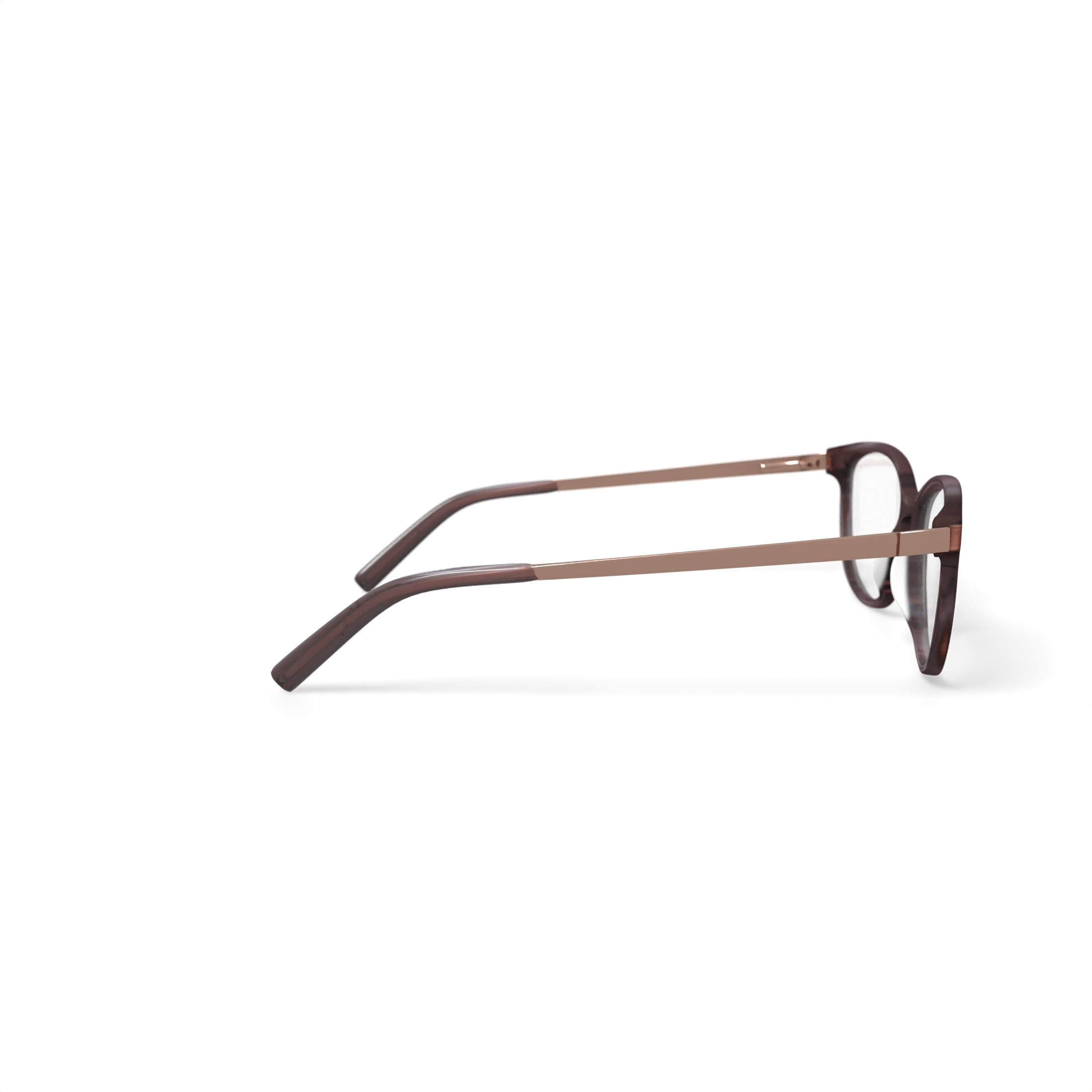 Bio Eyes Women's BE222 Calla Round Prescription Eyeglasses with Case, Brown