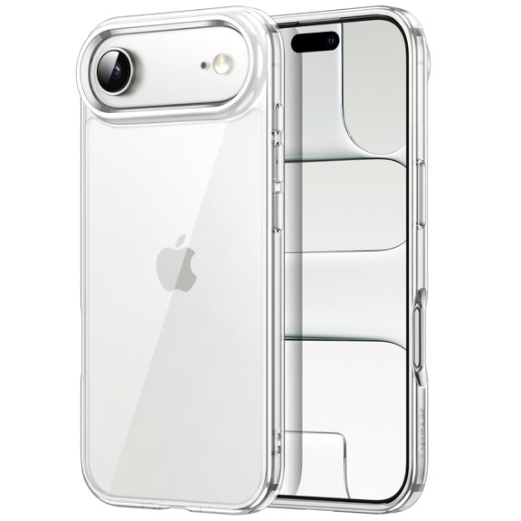 JETech Case for iPhone Air, Non-Yellowing Shockproof Phone Bumper Cover, Anti-Scratch Clear Back, 6.5-Inch Display (Clear)