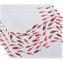 Simply Daisy 18" x 14" Escuela Animal Print Placemats, Set of 4