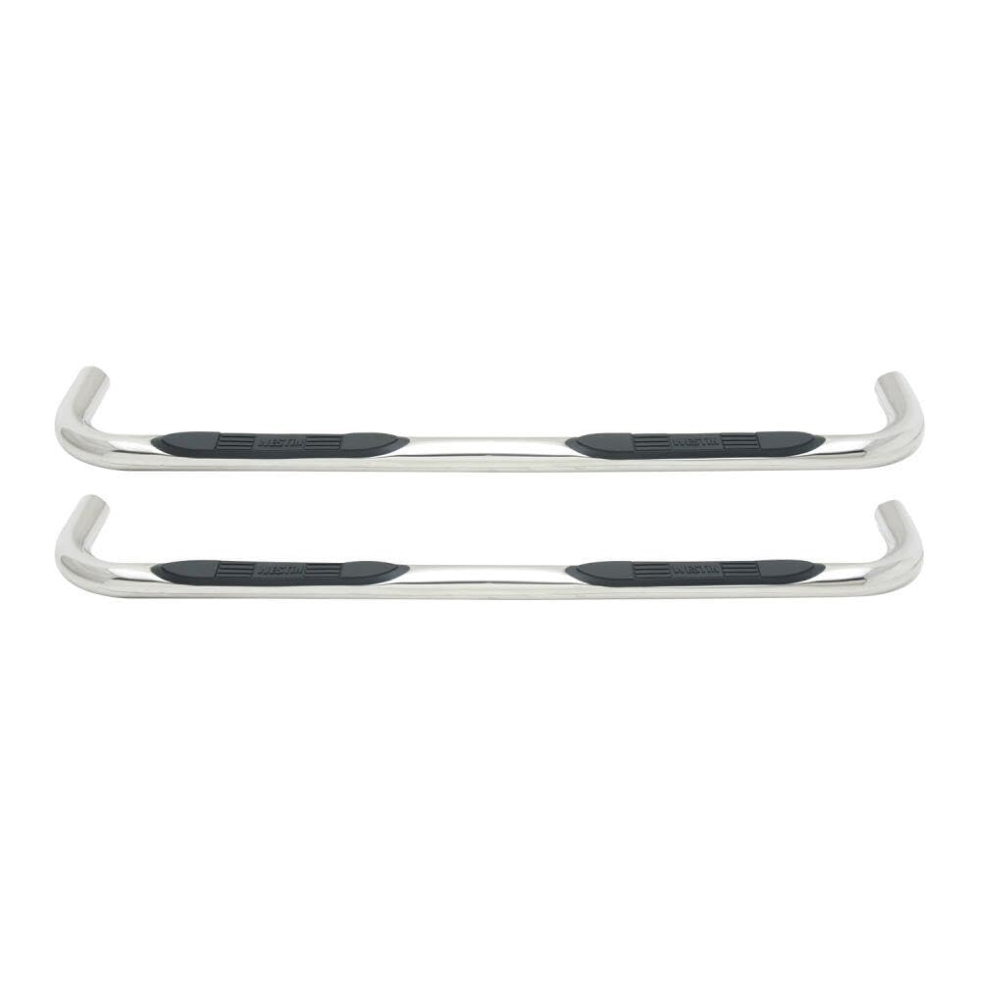 Westin 23-0530 E-Series 3" Round Nerf Step Bars - Polished Stainless Steel Fits select: 1996 FORD F150, 1980-1996 FORD F250