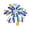 Multicolor, variant on Sparkling Rhinestone Brooch Radial Design Flower Lapel Pin Elegant Brooch Pin Outfit Accessory for Women Dresses Coats Shirts