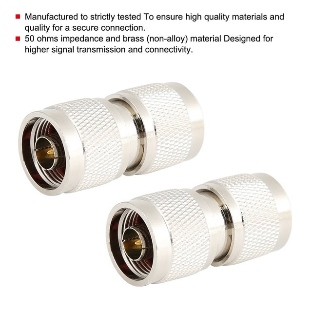 Professional Performance N-Male Connector, N-Male Plug, 2PCS For Commercial Professional Use