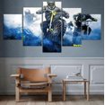 thumbnail image 1 of Modular Picture Frame 5 Panel Motorcycle Racing Modern Painting Cuadros Decoration Canvas Art Wall Picture For Living Room-1, 1 of 3