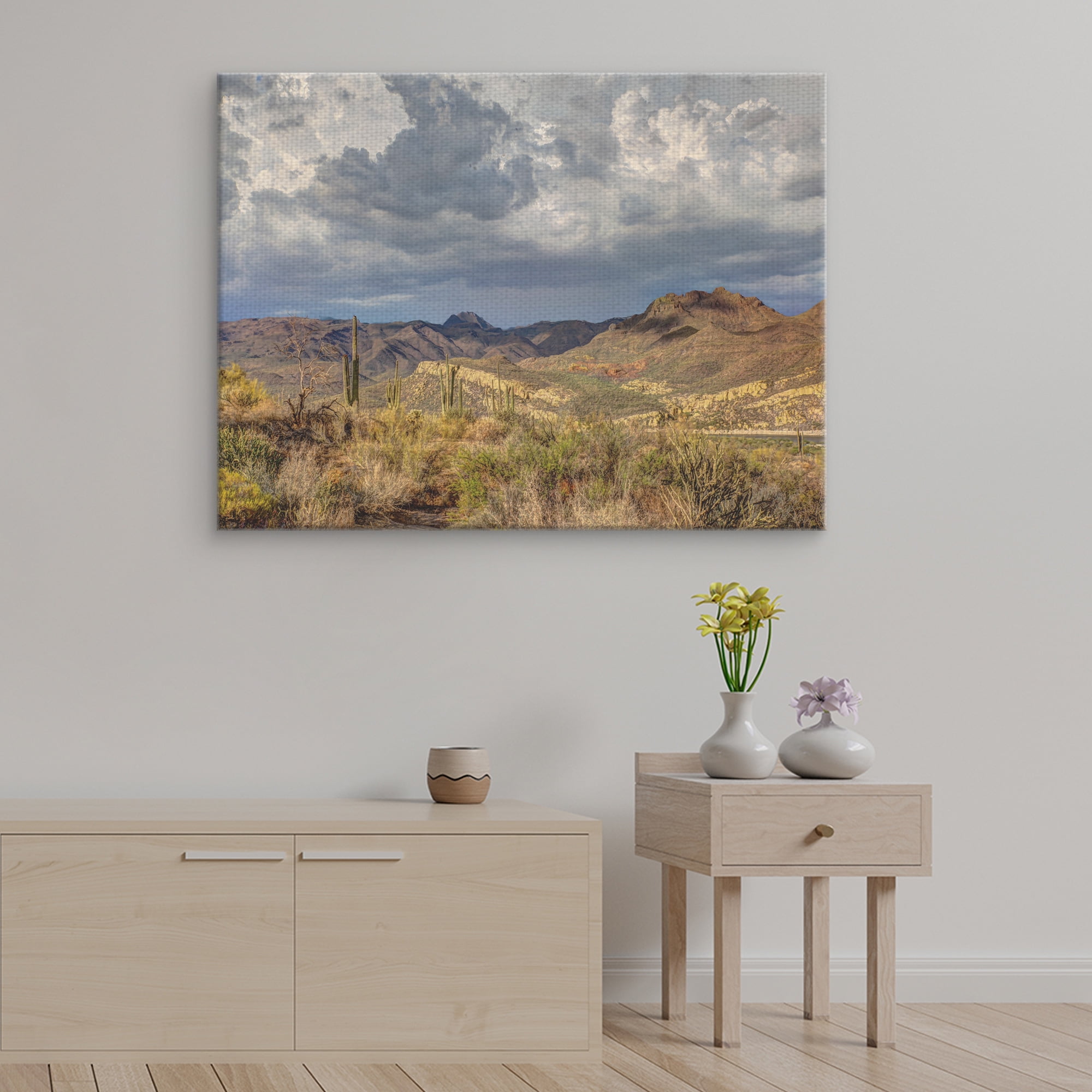 Masterpiece Art Gallery Stormy Desert by Robert Murray Canvas Art Print 30" x 40"