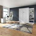 thumbnail image 3 of Bestar Edge Full Murphy Bed with Closet Organizer (85W) in White, 3 of 6