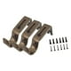 thumbnail image 2 of 3 piezas de soporte de metal para barra de cortina, longitud ajustable, gancho de hierro grueso con base, 2 of 14