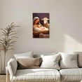 thumbnail image 4 of ZHONGYUTONG Nativity Canvas Wall Art Vintage Jesus Pictures Baby Jesus with Lamb Painting Nativity Scene Print for Bedroom Decor Framed (16.00" x 24.00"), 4 of 5