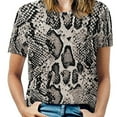 thumbnail image 2 of Oversize Python Snake Skin T-Shirts Retro Print Street Style T-Shirt Short-Sleeve Women Hip Hop Tshirt Summer Custom Clo, 2 of 5