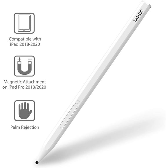 Uogic Crayon pour iPad avec Rejet de la Paume, Stylet Numérique Actif, Compatible avec l'iPad Pro 11/12,9 Pouces