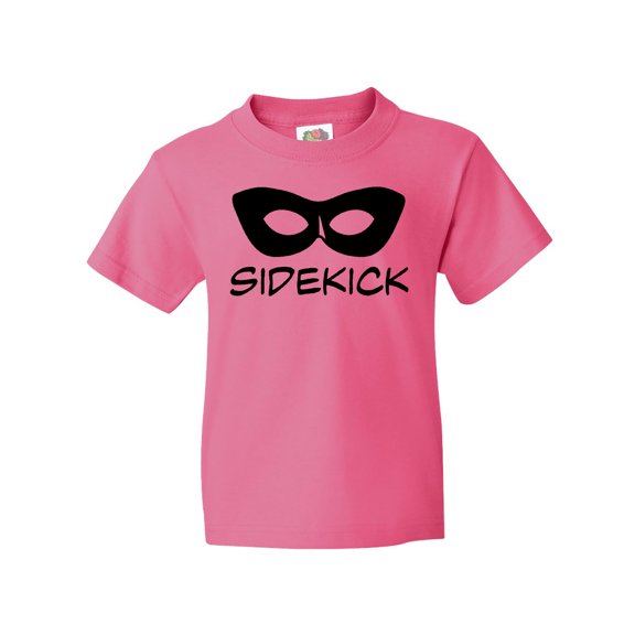 Inktastic Sidekick Kids Superhero Mask Youth T-Shirt