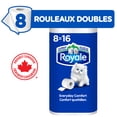 thumbnail image 2 of Royale Everyday Comfort, 2 Ply Toilet Paper, 8 Equal 16 Bathroom Tissue Rolls, 2 of 22