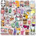 thumbnail image 1 of 50 PCS Sloth Loves Bubble Tea Stickers Tea Cup Vinyl Stickers for Laptop,Skateboard,Phone,Car Stickers, 1 of 5