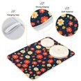 thumbnail image 3 of Yayeee Dish Drying Mat for Kitchen Counter 16"x18" Microfiber Absorbent Pad, Red Floral, 3 of 7