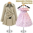 thumbnail image 1 of Adjustable T Shirt Display Stand Flexible Shoulder Stand Shirt Rack Portable Garment Coat Holder Multipurpose Hanging Clothing Display Rack for Clothing Coat Sweater Jacket, 1 of 11