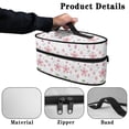 thumbnail image 5 of HELLHERO Cherry Blossom Portable Iron Storage Case Polyester Irons Accessories Travel Steam Iron Case Business Trip, Bag Only, 5 of 6
