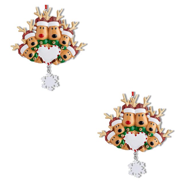 Moyic Colgante de árbol de Navidad adorno de dibujos animados Santa Claus árboles de Navidad casa de campo Oficina ventana decoración Type2 NO2