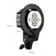 thumbnail image 3 of Cabeza de flash Irfora WITSTRO AD-B2 AD200 Cabezal de flash de doble potencia Bowens Mount Soporte de cabezal de luz de doble tubo para AD200 Flash Speedlite portátil Irfora Cabeza de flash, 3 of 4