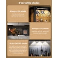 thumbnail image 3 of SUNLINKCO 16 in Motion Sensor Under Cabinet Lighting 2 pk, USB Rechargeable Closet Lights, 3 Color LED Stepless Dimming with Cat’s Eye Hill Effect for Display Cabinets, Wine Rack, Showcases, 3 of 8