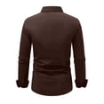 thumbnail image 4 of Men's Button-Down Shirt for Businessmen and Office Workers Slim-Fit Business-Casual Top Long-Sleeve Turn-Down Collar Apparel Available Professional Wear Classic Design Office Attire, 4 of 4