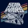 thumbnail image 2 of Mens Star Wars Retro 77 Millennium Falcon Stripes Long Sleeve Shirt, 2 of 4