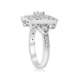 thumbnail image 2 of 1/2ct Vintage Diamond Ring Square Framed Filigree Art Deco Band White Gold, 2 of 3