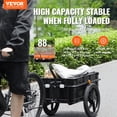 thumbnail image 2 of Remolque de carga para bicicleta VEVOR, capacidad de carga de 40 kg con funda impermeable, 2 of 9