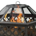 thumbnail image 4 of Endless Summer 28” Wood Burning Fire Pit with Oil-rubbed Bronze & Lattice Design, 4 of 5