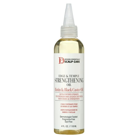 Design Essentials Edge & Temple Strengthening Hair Oil 4oz., All Hair Types, Moisturizing