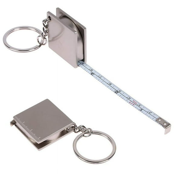 HOT 2 Pack Retractable Tape Measure Keychain Body Measuring Key Ring, Compact for Purse, Pockets 100cm