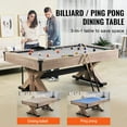 thumbnail image 6 of KFFKFF 7ft Billiards Table Combo Set 3-in-1 Multi Game Pool Table Full Accessory, 6 of 9