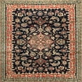 thumbnail image 1 of Ahgly Company Machine Washable Indoor Square Traditional Night Red Area Rugs, 3' Square, 1 of 7