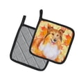 thumbnail image 2 of Caroline's Treasures Sheltie Fall Pair of Pot Holders, 2 of 2