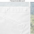 thumbnail image 3 of Zrodlmo Double Layer No Hook Fabric Shower Curtain,Leaf Bathroom Curtain,71" x 74",Black, 3 of 8