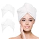 thumbnail image 1 of Toalla de microfibra para el cabello para mujer, turbante de cabello de secado rápido súper absorbente 2 P para secar cabello rizado, largo y grueso, 1 of 2
