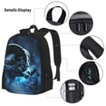 thumbnail image 3 of Balery Celestial Ram Night Sky Mochila Escolar 3 en 1 para Niños - Mochila Resistente con Lonchera Térmica y Estuche - Mochila Escolar para Niños y Niñas, 3 of 7