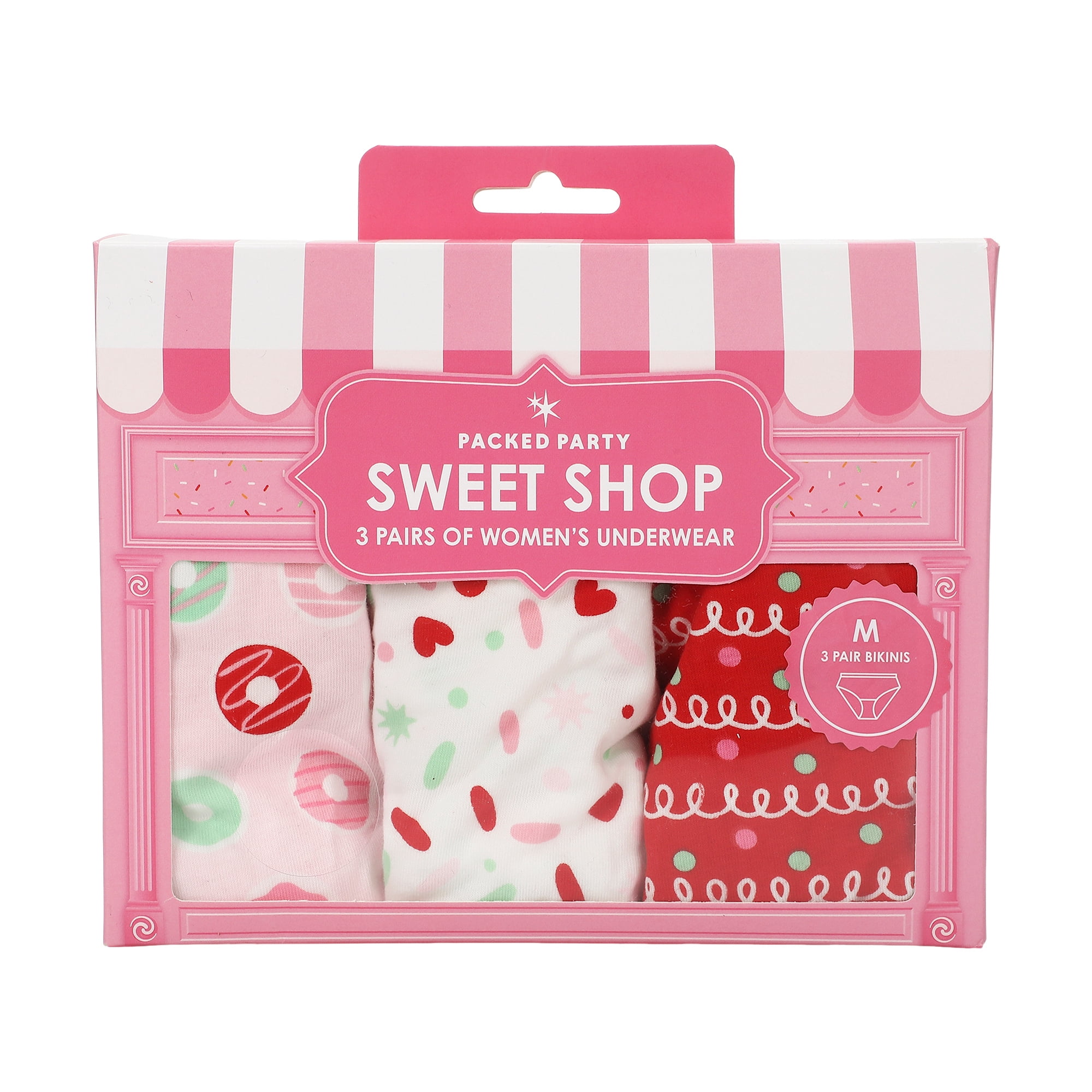 Packed Party Sweet Shop 3-Pair Bikini Set
