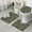 Blue Camo Wavy, variant on Brown Camo Deer Tree Pattern Bathroom Rugs Sets 3 Piece,Toilet Cover Set,Absorbent Non Slip Bathroom Mats Sets with U-Shaped Contour Rug Toilet Rug Set
