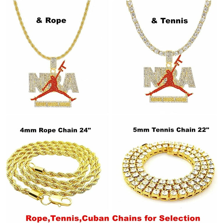 HH Bling Empire Men's Iced Out NBA Youngboy Chains