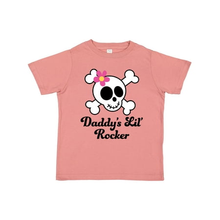 

Inktastic Daddy s Little Rocker Skull Gift Toddler Toddler Girl T-Shirt