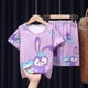 thumbnail image 3 of 8(height95-108cm)leisi-yunduo-whitePijamas de verano para niños, pantalones superiores, conjunto de pijamas de oso de dibujos animados, ropa para niños y niñas, pijamas para bebés, camiseta de manga corta esquí esquí Gafas de esquí, 3 of 3