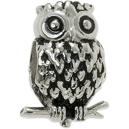Connections from Hallmark Stainless Steel Owl Charm
