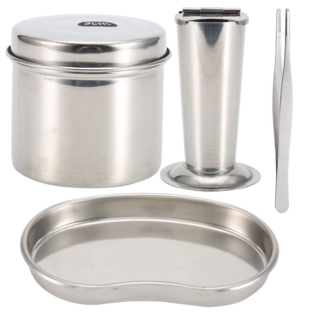 Caja De Desinfección, Bandeja De Esterilización, Pinza De Acero Inoxidable Placa De Desinfección Pinza De Desinfección Para Clínicas Laboratorios Particulares Salones De ANGGREK No