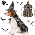 thumbnail image 4 of Disfraz de de Halloween, Capa y Sombrero de Vampiro para Mascotas, Traje Genial, Capa de Vampiro para Mascotas, Sombrero, Ropa de Cosplay para Gatos, Ropa de Halloween, 4 of 8